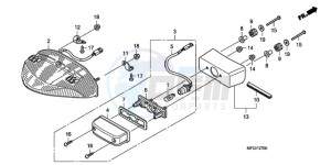 CB600FA Europe Direct - (ED / 25K) drawing TAILLIGHT