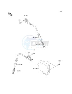 KSV 700 B [KFX 700] (B6F-B9F) B8F drawing IGNITION SYSTEM