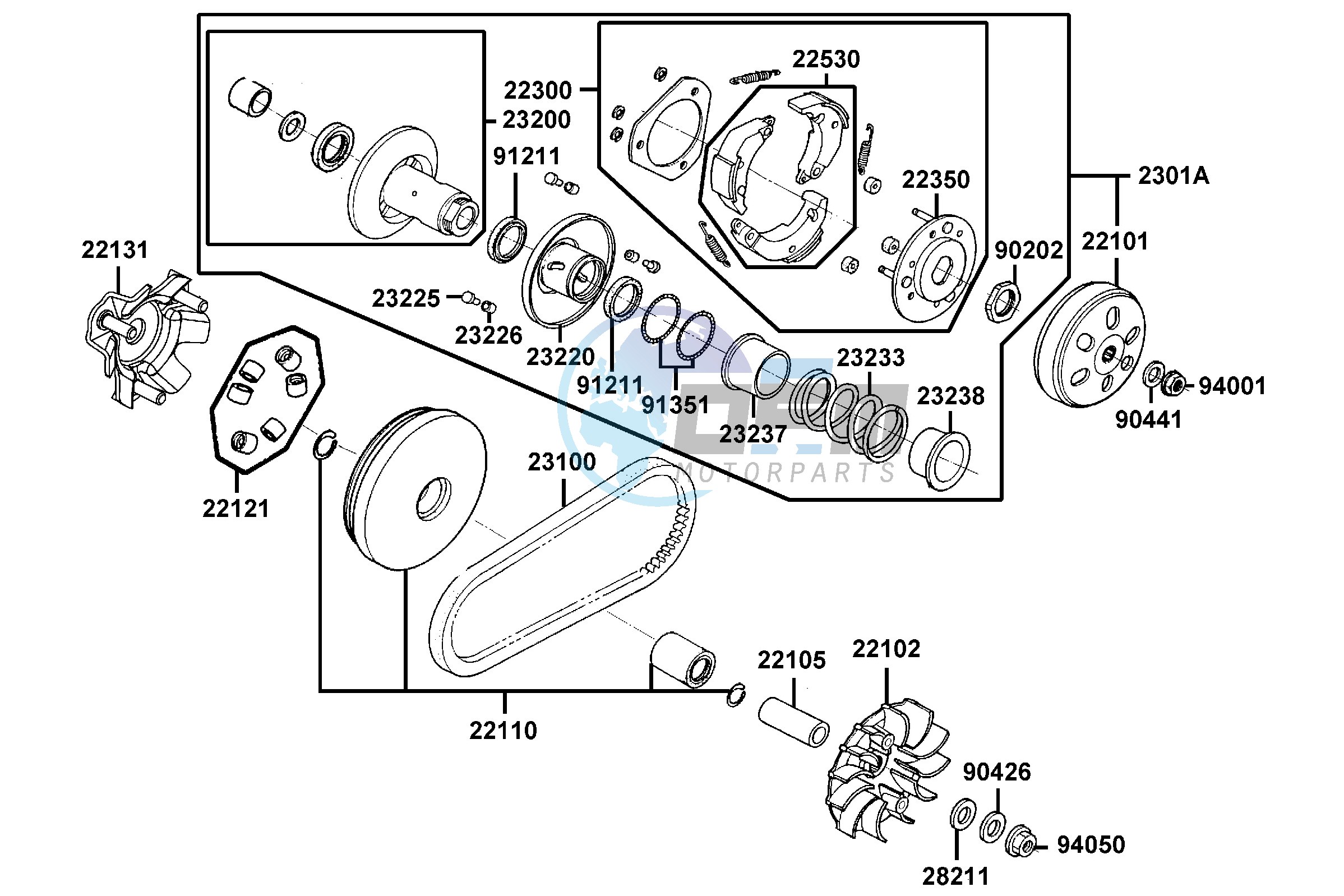 Driven Pulley