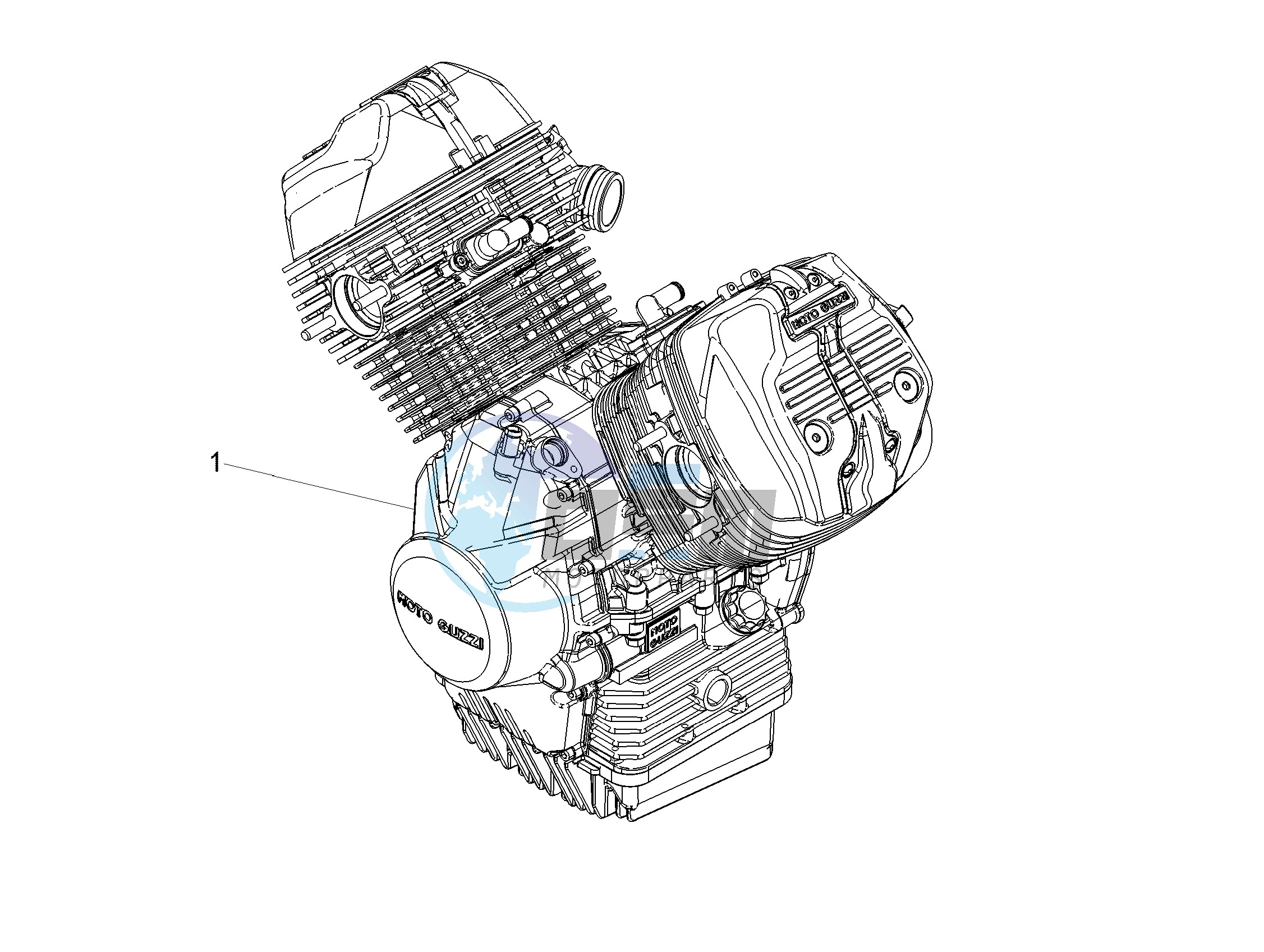 Engine-Completing part-Lever