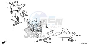 NC750XAG NC750X Europe Direct - (ED) drawing UNDER COWL ( NC750X/ XA)