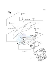 ER-6N ER650EGF XX (EU ME A(FRICA) drawing Accessory(Deflector)