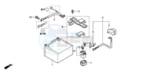 SH150 125 drawing BATTERY