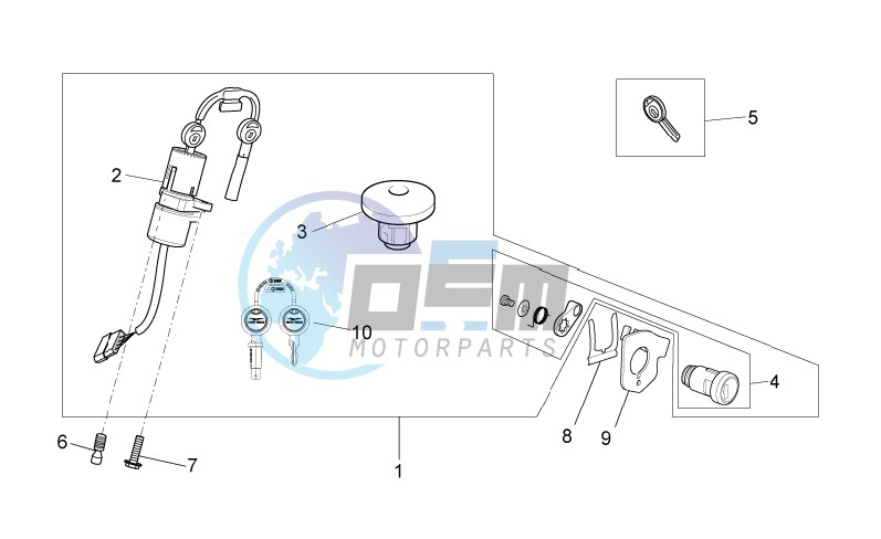 Lock hardware kit