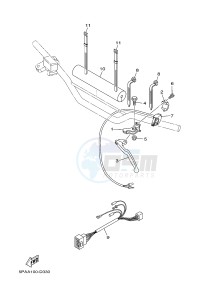 YZ85 YZ85LW (1SP1 1SP3) drawing HANDLE SWITCH & LEVER