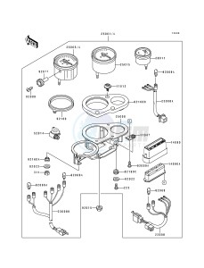 ZX 750 M [NINJA ZX-7R] (M1-M2) [NINJA ZX-7R] drawing METER-- S- -