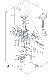 LT-Z250 (E28-E33) drawing CARBURETOR