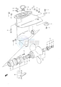 DF 9.9 drawing Gear Case