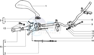 Skipper 150 my98 drawing Handlebars component parts