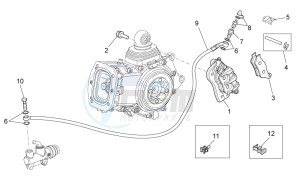 Breva 1200 drawing Rear brake caliper