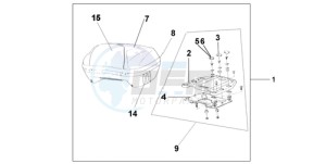 ST13009 UK - (E / MKH MME) drawing TOP BOX 45L DIGITAL SILVER