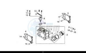 CRUISYM 300 (LV30W1Z1-EU) (L9) drawing CYLINDER SET