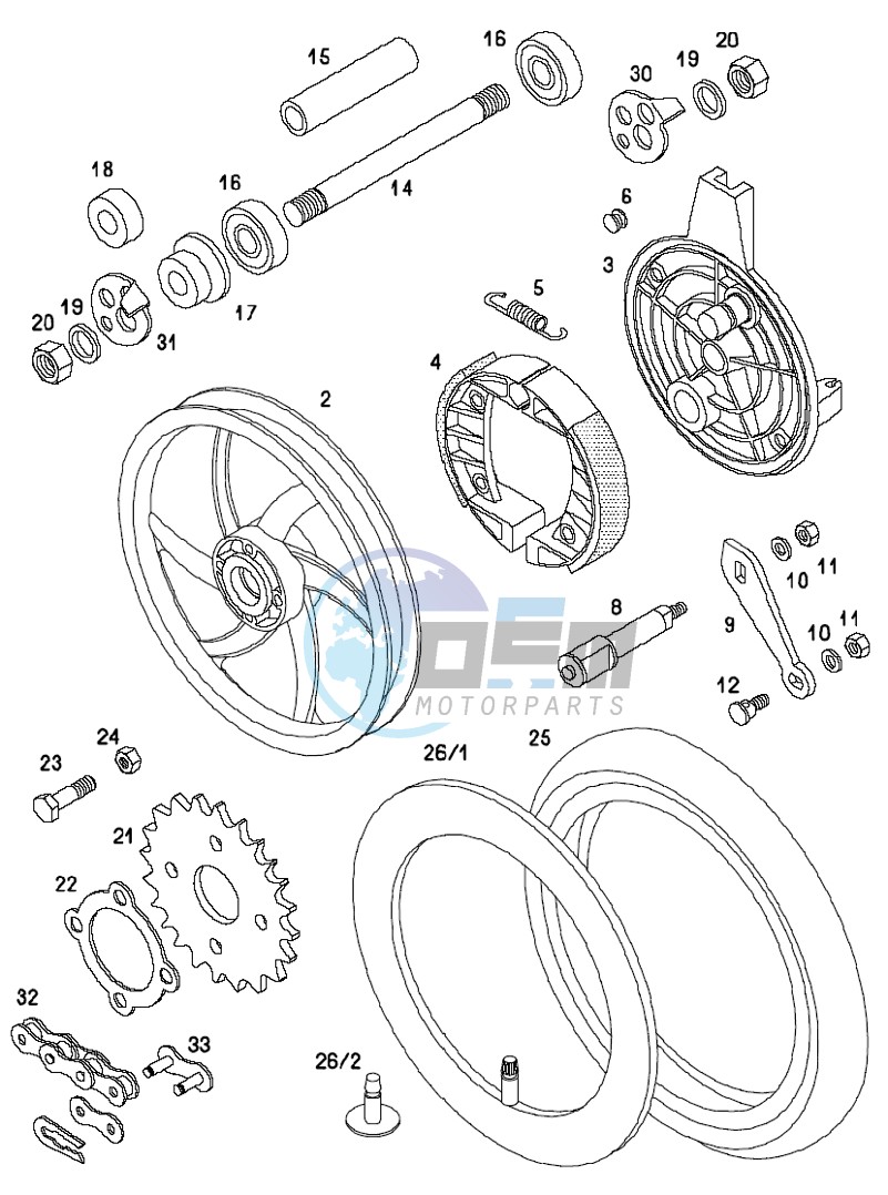 Rear wheel