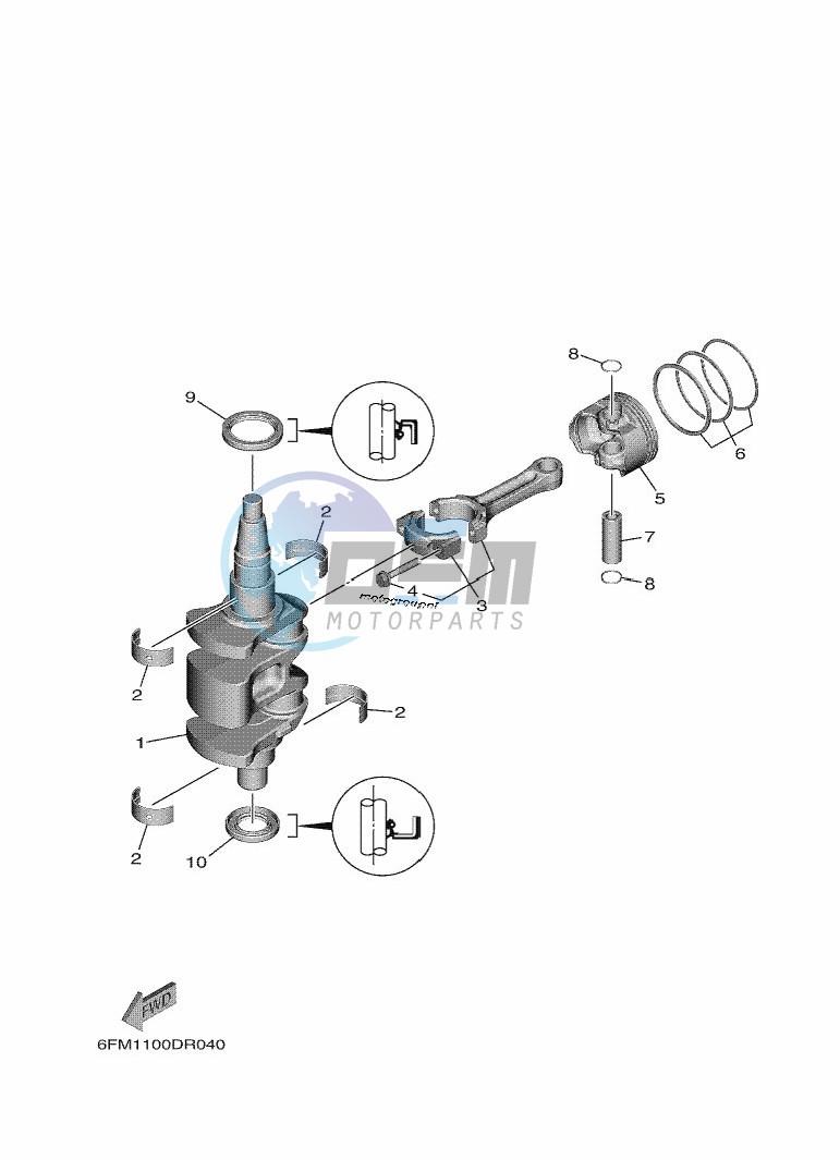 CRANKSHAFT--PISTON