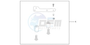 CBR1000RR9 Australia - (U / MME) drawing REAR SEAT BAG ATT KIT