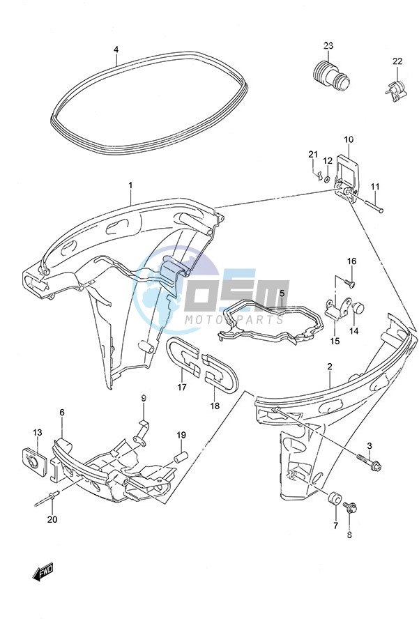 Side Cover Tiller Handle w/Power Tilt