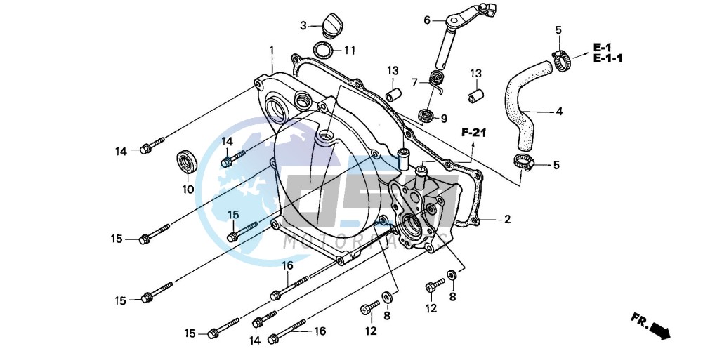 RIGHT CRANKCASE COVER