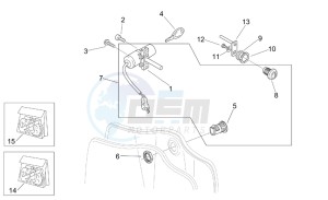 Mojito 50 Custom eng. Piaggio drawing Decal and lock hardware kit