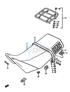 DR125S (F-H-J) drawing SEAT