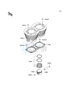 W650 EJ650C6F GB XX (EU ME A(FRICA) drawing Cylinder/Piston(s)