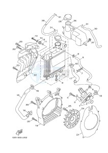 HW151 XENTER 150 (52S2) drawing RADIATOR & HOSE