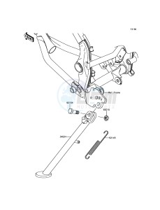 D-TRACKER_125 KLX125DBF GB XX (EU ME A(FRICA) drawing Stand(s)