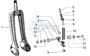 Ciao 50 Euro 1 drawing Suspension fork component parts