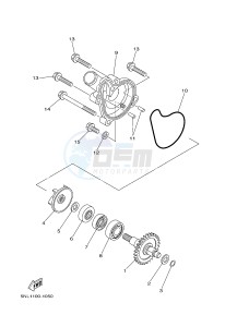 YZF-R6 600 R6 (1HCA 1HCB 1HCC) drawing WATER PUMP