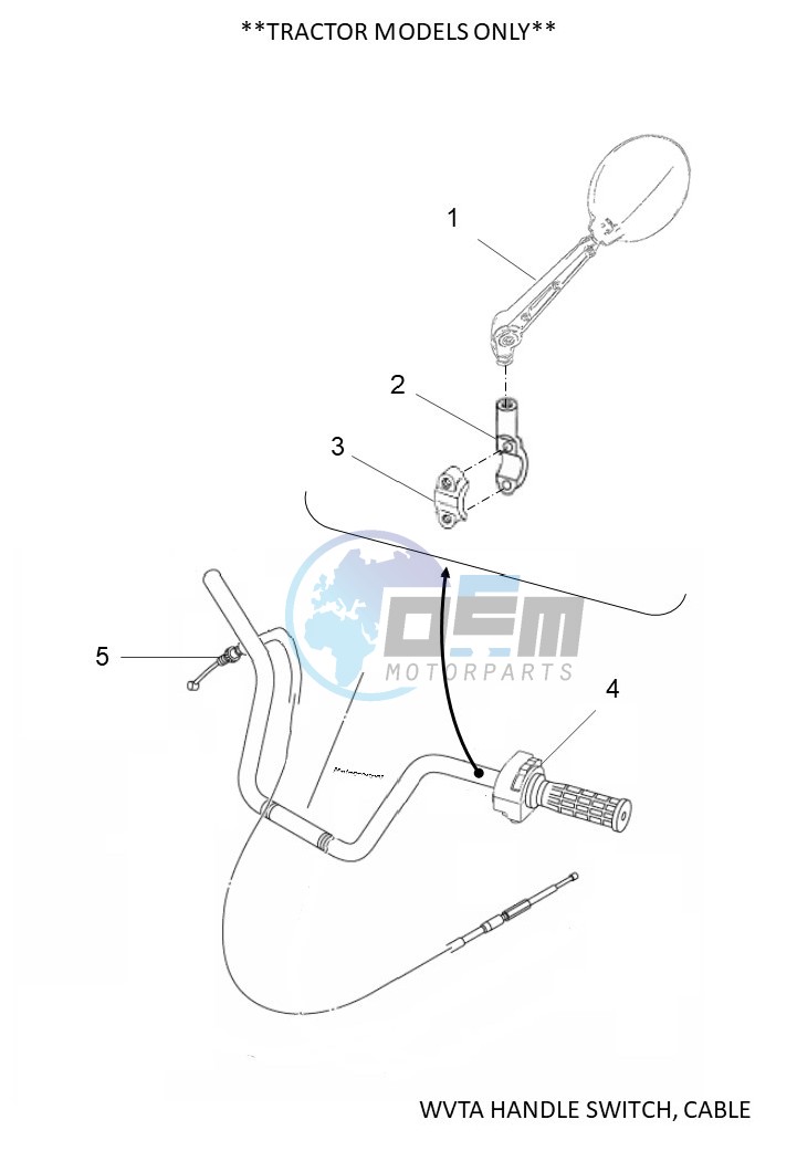 WVTA HANDLE SWITCH, CABLE