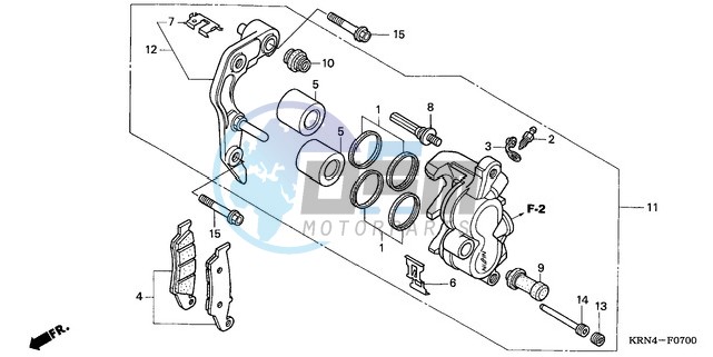 FRONT BRAKE CALIPER