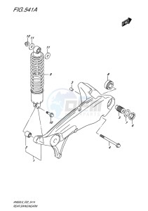 AN650 BURGMAN EU drawing REAR SWINGINGARM