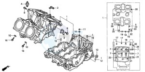 VF750C drawing CRANKCASE