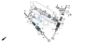 CB250 NIGHTHAWK drawing CAMSHAFT/VALVE