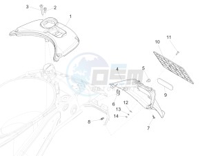 Sprint iGet 125 4T 3V ie ABS (APAC) drawing Rear cover - Splash guard