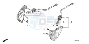 CBF1000S9 France - (F / ABS CMF) drawing WINKER