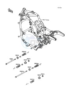 VN 1500 C [VULCAN 1500 L] (C3-C4) [VULCAN 1500 L] drawing FRAME FITTINGS