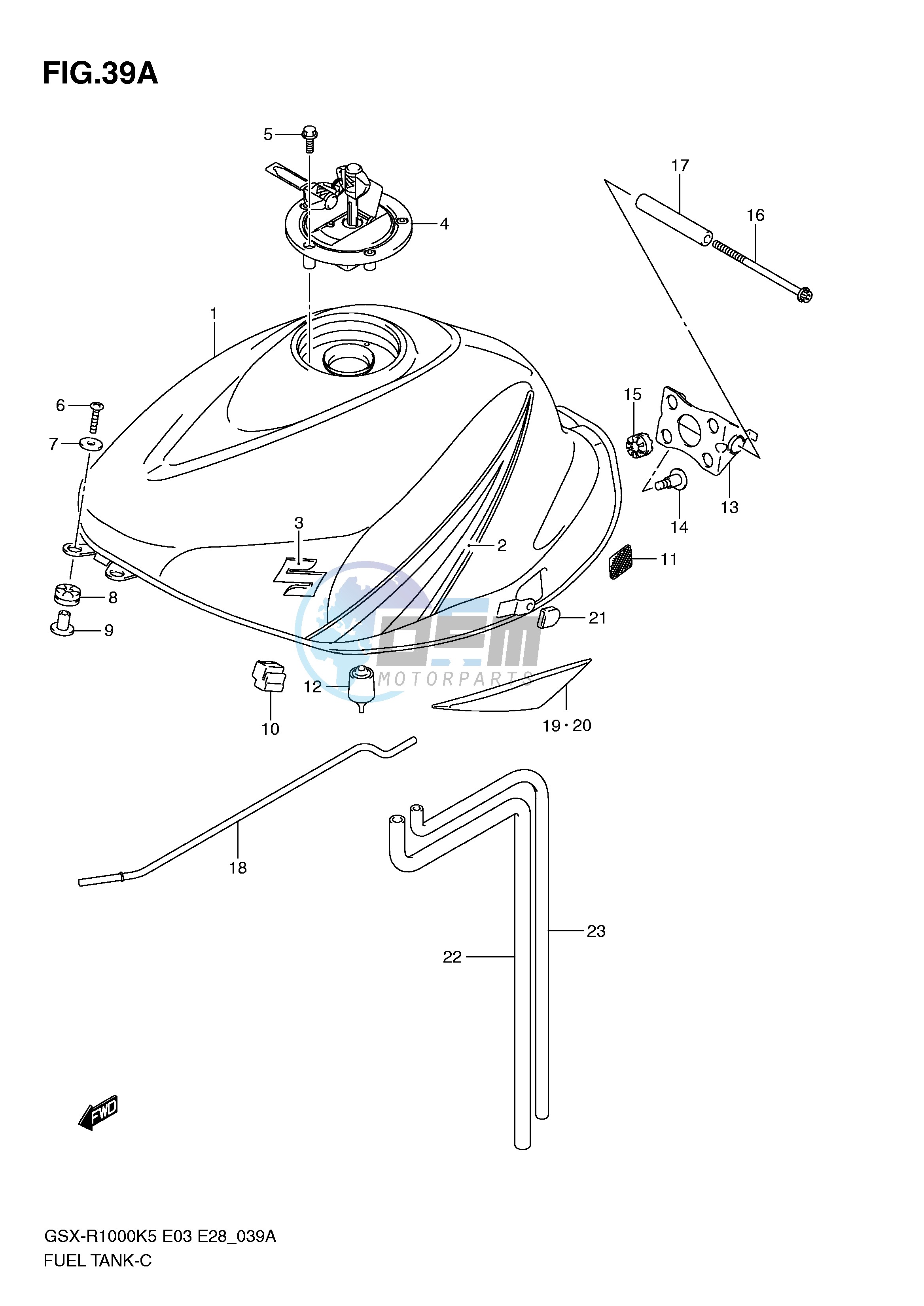 FUEL TANK (MODEL K6)