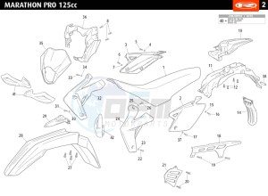 MARATHON-125-PRO-WHITE drawing COWLING