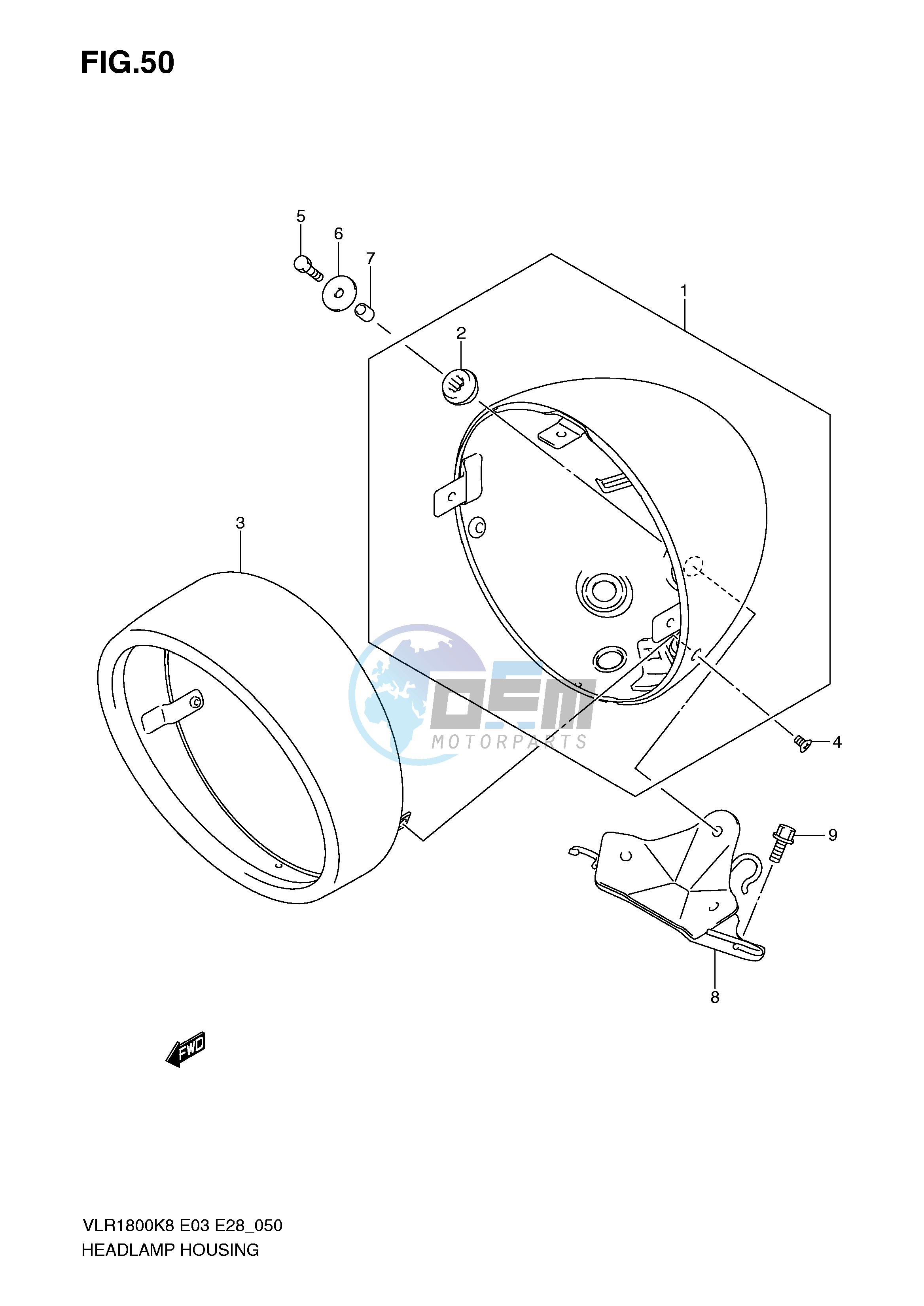 HEADLAMP HOUSING