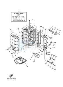 F50TLRH drawing CYLINDER--CRANKCASE-1