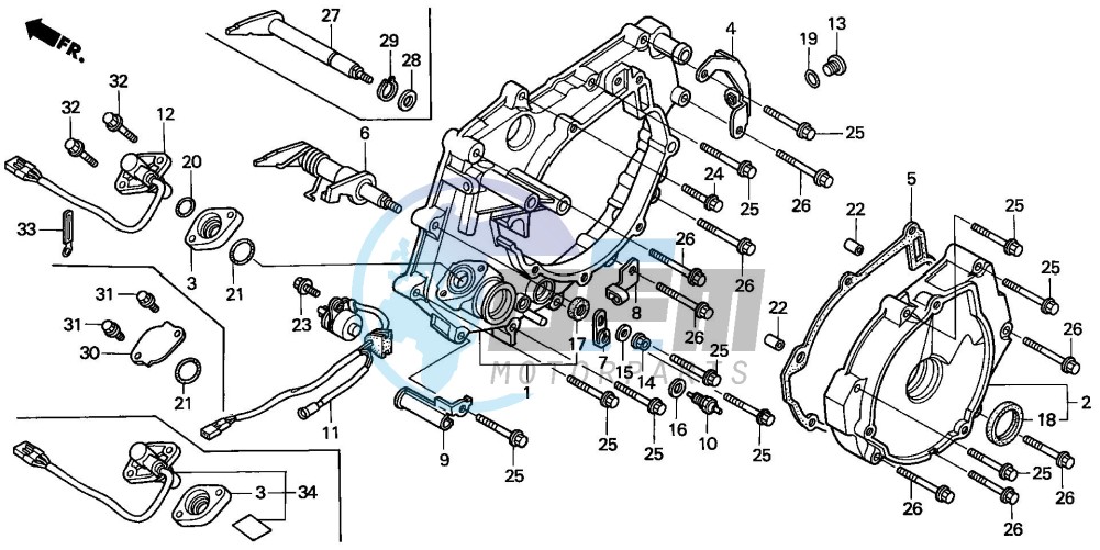 REAR CRANKCASE COVER