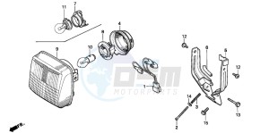 PK50SM drawing HEADLIGHT