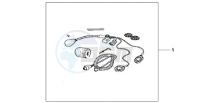 GL18009 SI / AB NAV - (SI / AB NAV) drawing HEAD SET (OPEN FACE)