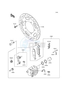 VULCAN 900 CLASSIC VN900BGF GB XX (EU ME A(FRICA) drawing Front Brake