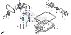 ST1100 drawing OIL PUMP