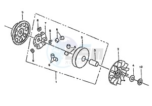 PASSING 125 drawing DRIVING PULLEY