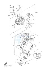 XVS950CR XVS950 CAFE RACER XV950 RACER (B33M) drawing INTAKE 1