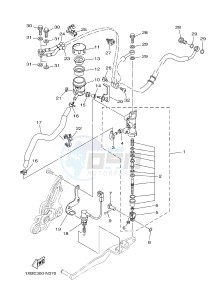 MT07A MT-07 ABS 700 (1XBC) drawing REAR MASTER CYLINDER