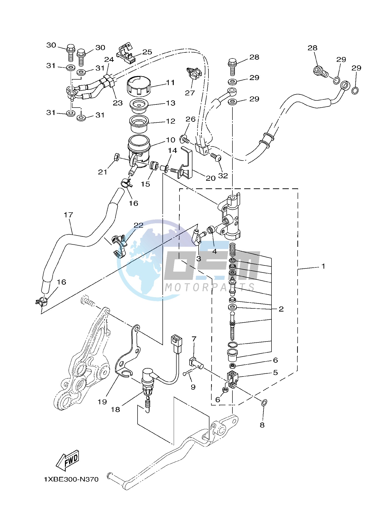 REAR MASTER CYLINDER