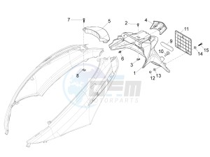 fly 50 4t 2v drawing Rear cover - Splash guard